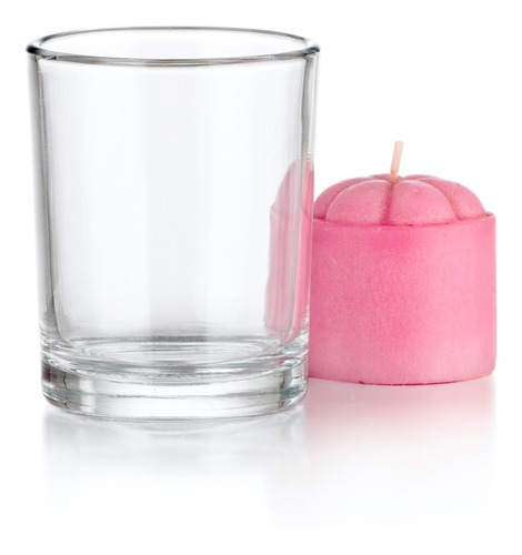 Imagen 2 de 4 de Vaso Portavelas Postre - Crisa 98 Ml - Caja X 24 Unidades