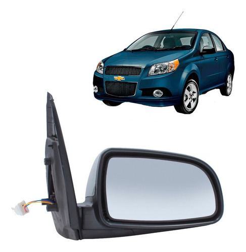 Espejo Exterior Der Elect Para Chevrolet Aveo 1.4 2007 2013