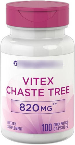 Vitex Chaste Tree 820 Mg X 100 Cap - Lo Mejor Para La Mujer!