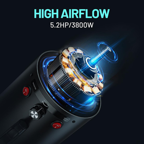 Secador De Pelo Para Perros 5.2 Hp Con 4 Boquillas