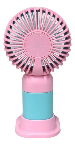 Mini Ventilador De Mano Recargable Portátil Base Para Cel