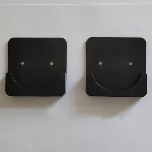 2 Soporte Para Barra De Cortina De Ducha, Cuadrado Negro