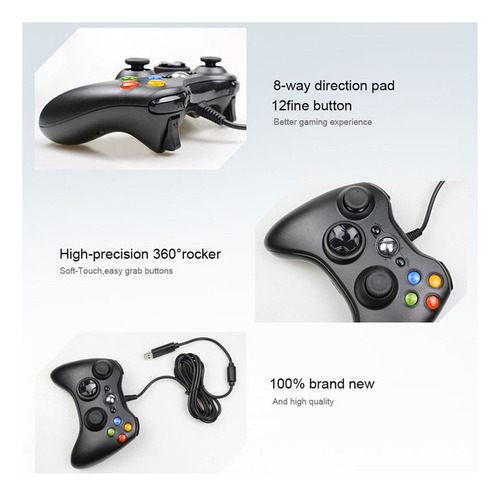 Controlador De Juego Compatible Con Xbox 360, Pc .