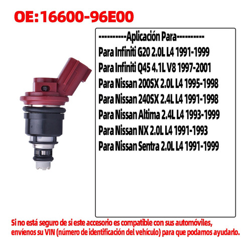 Pa1. 4pcs Injetores De Combustível Para Nissan 200sx 240sx