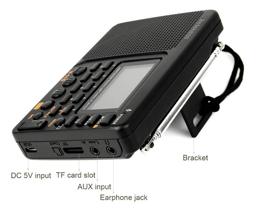 Radio Set V-115 Con Grabadora Multibanda Retekess Para Sonid