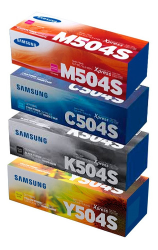 Combo Toner Samsung Clt K504 M504 Y504 C504 Original 504
