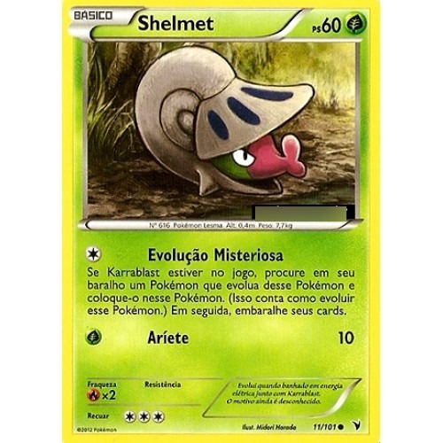 Shelmet - Pokémon Planta Comum - 11/101 - Pokemon Card Game