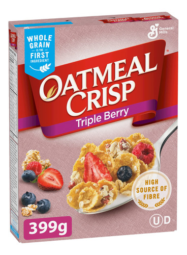 Oatmeal Crisp Cereal Triple Baya, 14.1 Onzas, {importado De
