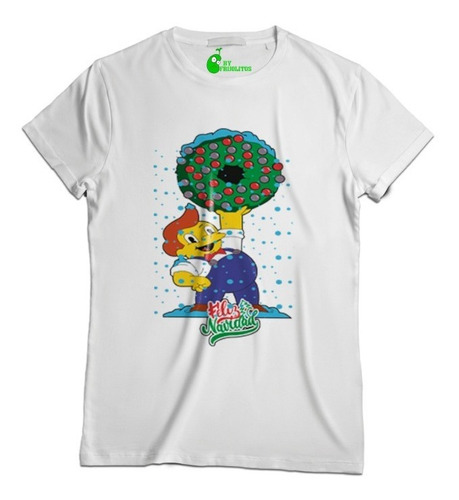 Playera Lard Lad Donuts Feliz Navidad