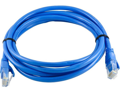 Cable Rj45 Patch Cord Cat6 2 Metro Certificado Azul