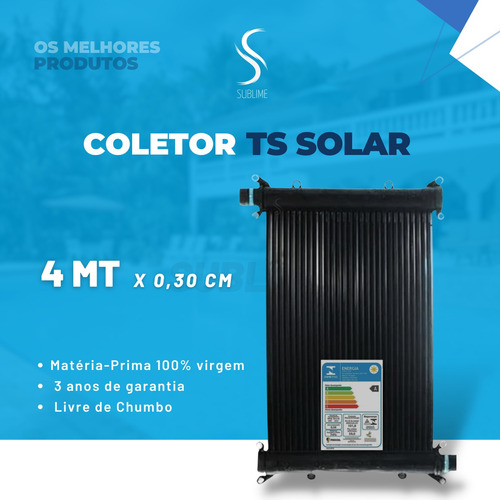 Kit 12 Placas 4mts Aquecedor Solar Piscina - 20.000 Litros
