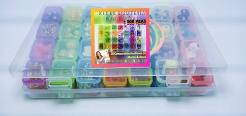 Imagen 4 de 4 de Kit De Bisuteria Para Niñas Pulsera Accesorios Cursos