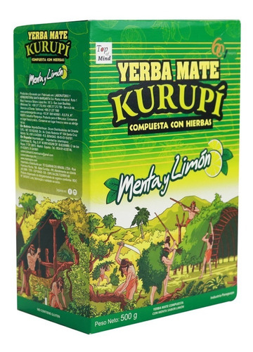 Imagem 4 de 5 de Erva Mate Tereré Menta E Limão 500 Gramas Original - Kurupí