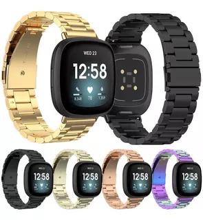 Correa De Eslabones Premium Para Fitbit Versa 3