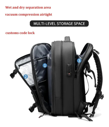 V 60l Mochila Expandible,mochila De Compresión Al Aspiradora