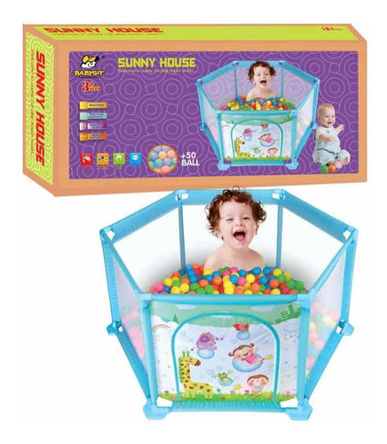 Imagen 5 de 5 de Corral Cerca Carpa De Bebé Armable Piscina De Pelotas Nueva