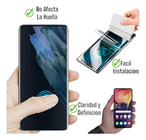 Hidrogel Protector Brillo Y Protección Para Samsung Linea A