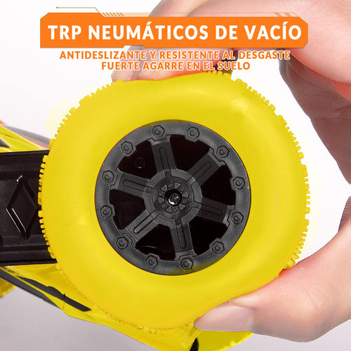Carro De Control Remoto Deriva Rotación De 360 Grados Con Música Y Luz Color Amarillo ZL-928-7 CNZLING