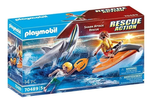 Increíble Playmobil 70489, Rescate De Ataque De Tiburón