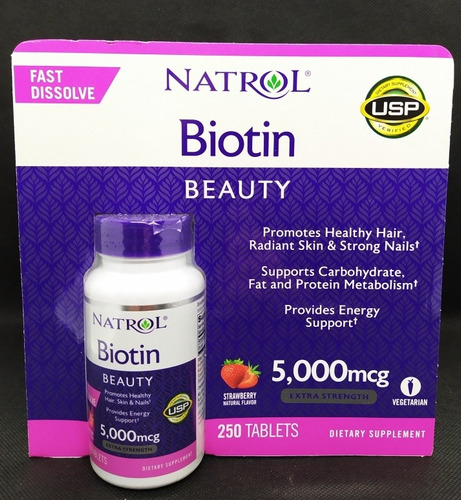 Biotin Beauty Natrol 5000 Mcg
