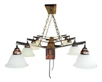 Comprar Lamparas Colgantes Rusticas. Lampara Techo Tirante X 8 Luces