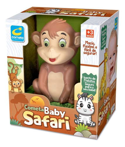 Brinquedo Macaco Baby Safari +3 Meses Cometa Brinquedos