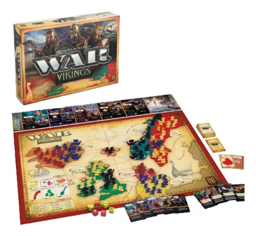 Jogo De Tabuleiro War Vikings Jogo Estratégia Grow Infantil