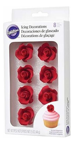 Wilton Rose En Forma De Formación De Hielo Decoración, 8-co