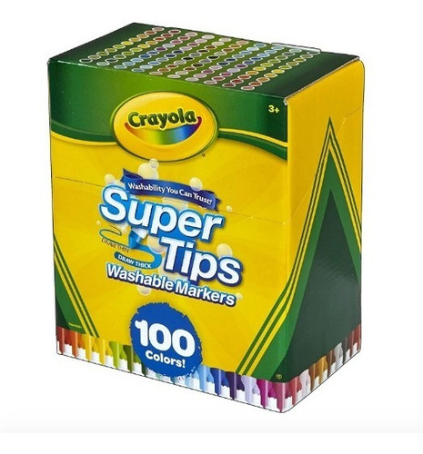 Imagen 2 de 7 de Crayola Super Tips 100 / Entrega Inmediata