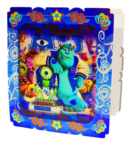 Piñata De Monsters Inc U Cuadrada Infantil Fiesta Arlequín