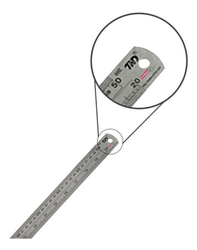 Regla Para Hacer Rótulos, Mxulo-005, 5 Pzs, 50cm, Acero Inox