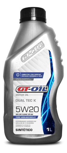 Kit 6 Óleo Motor Sae 5w20 Sp Gf-6a Wss-m2c960-a1 gt oil