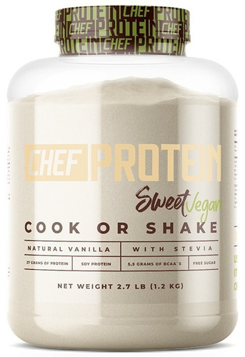 Proteína Vegetal Chef Protein Sweet Vegan 1,2 Kgs