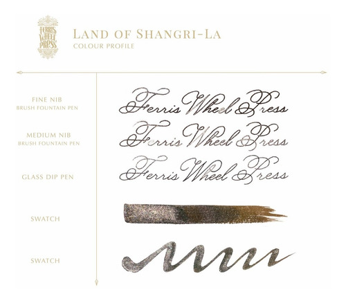 Imagen 2 de 3 de Tinta Pluma Fuente Ferris Wheel Press Shangri La Hotel 38 Ml