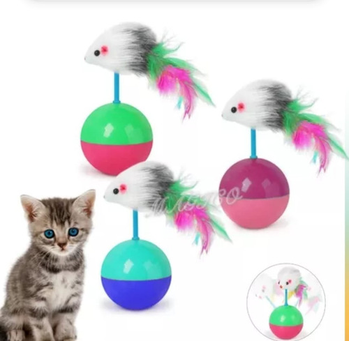 Imagen 9 de 9 de Juguete Para Gatos/perros Pelota Interactiva Diversión