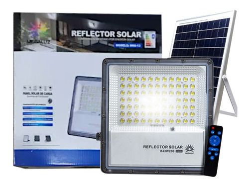 Reflector Solar 200w Led Uso Exterior Control Remoto Ip66