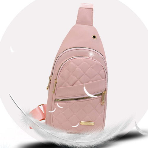 Bolso Bandolera Pequeño Con Cremallera A La Moda Para Mujer, De Viaje B