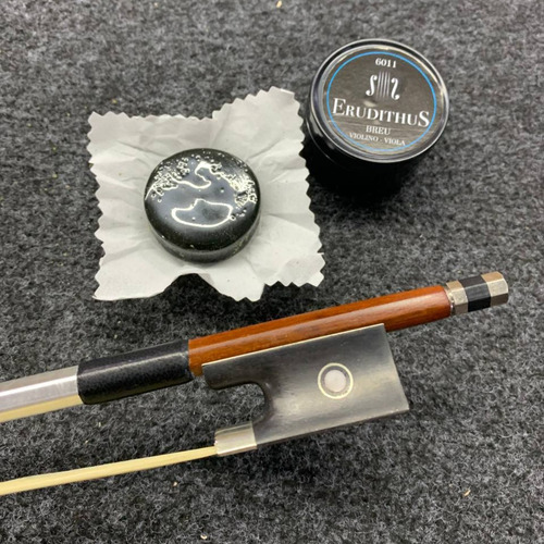 Kit Arco Violino 4/4 Tarttan + Breu Erudithus Estudante Cor Bordô