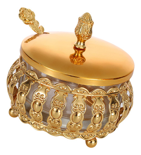 Jarra De Almacenamiento Decorativo De Oro