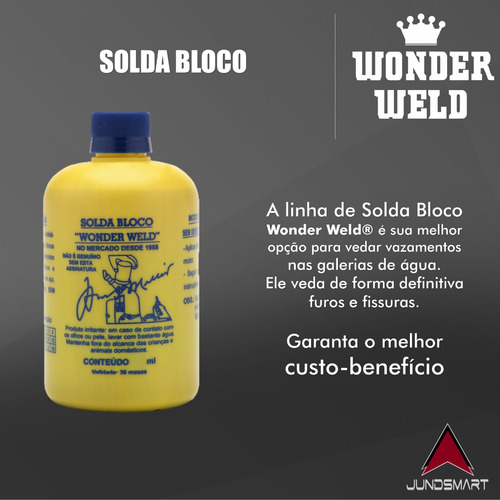 Solda Bloco Wonder Weld & Jamartin 500ml