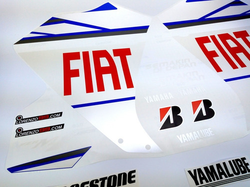 Kit Adesivos Moto Yamaha R1 2010 Lorenzo Fiat Ca-16026