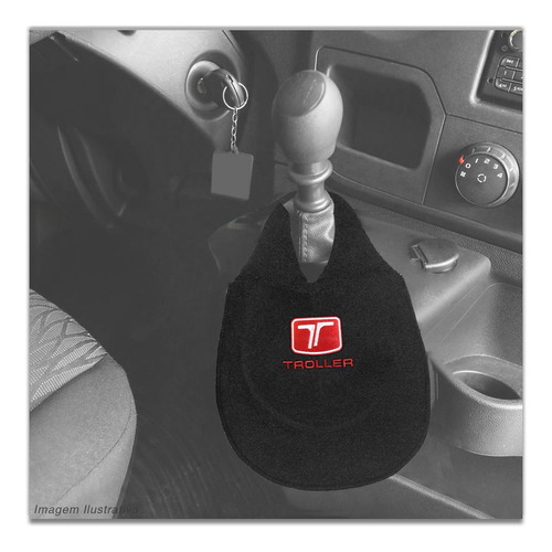 Imagem 5 de 5 de Lixeirinha Automotiva Cambio Logo Troller Carpete Bordado