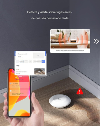 Sensor De Humedad - Fuga Agua Ezviz T10c Zigbee Inalámbrico