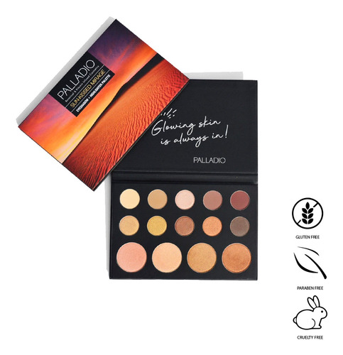 Paleta De Sombras E Iluminadores Sun Kissed Mirage Palladio