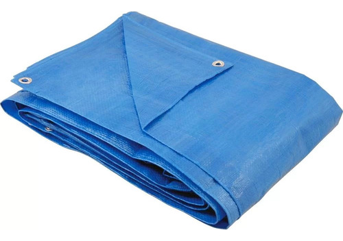Lona Encerado Polietileno 100 Micras 3mx2m Cor Azul Kala