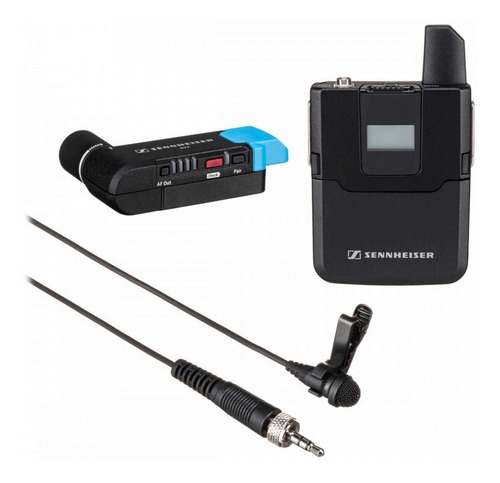Sistema Microfone Lapela Sennheiser Avx-me2 Set Wireless Cor Preto