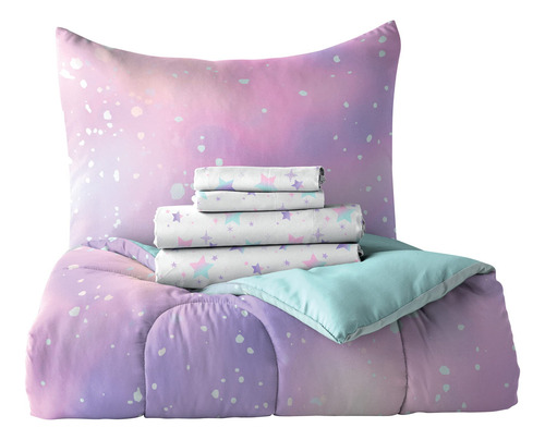 Juego De Ropa De Cama Infantil 7 Piezas Microfibra Matrimoni