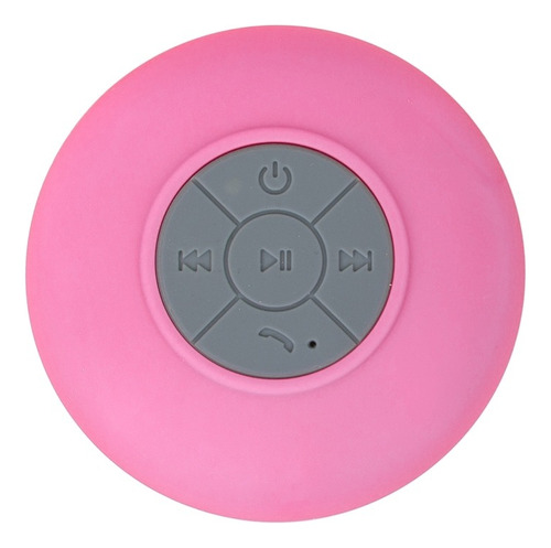 Caixa De Som Bluetooth Portátil À Prova D'água Com Ventosa Cor Rosa-escuro