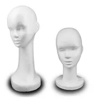Comprar Cabeza Maniqui Telgopor Corta + Larga Ideal Posa Pelucas