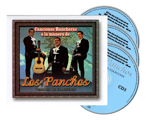 Los Panchos Tesoros De Coleccion Box 3 Discos Cd